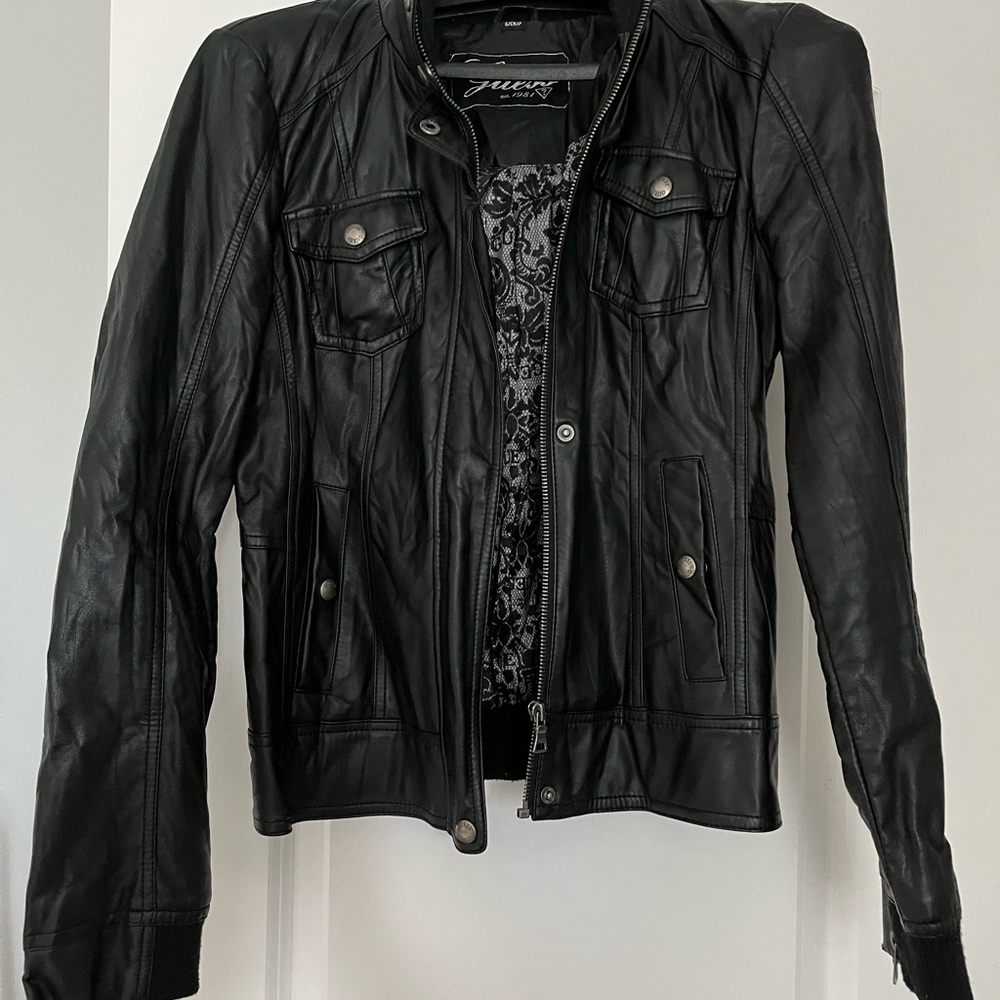 Guess imitation leather jacket
